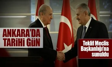 Ankara’da tarihi gün! Yeni anayasa teklifi Meclis Başkanlığı’na sunuldu
