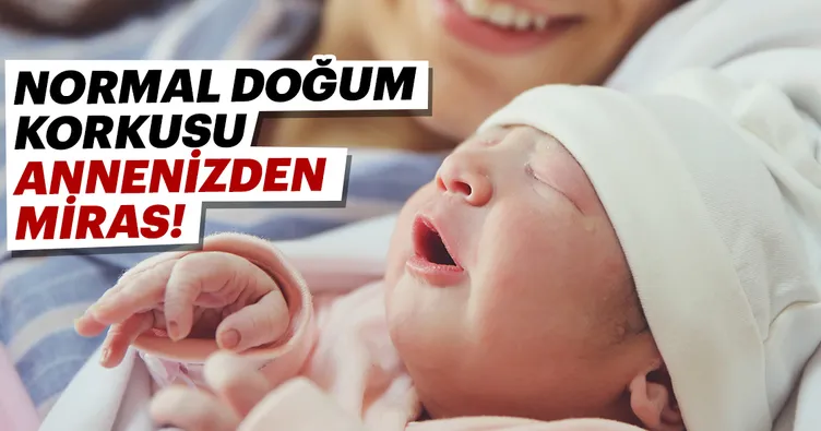 Normal doğum korkusu annenizden miras!