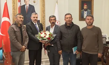 Maden işçilerinden Bakan Çiftçi’ye teşekkür ziyareti