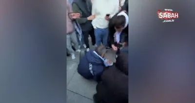Alman polisi, Filistin’e destek olan yaşlı kadını yere fırlattı | Video