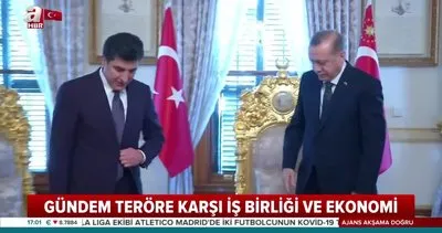 Erdoğan-Barzani görüşmesinde gündem teröre karşı iş birliği ve ekonomi | Video