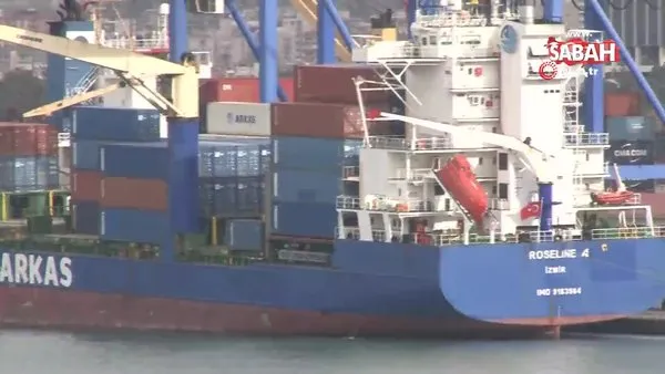 Doğu Akdeniz'de hukuk dışı arama yapılan Roseline A gemisi İzmir Limanı'na yanaştı | Video
