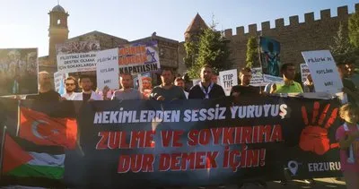 Erzurum’da sağlıkçıların sessiz yürüyüşü 39’uncu haftasında #erzurum