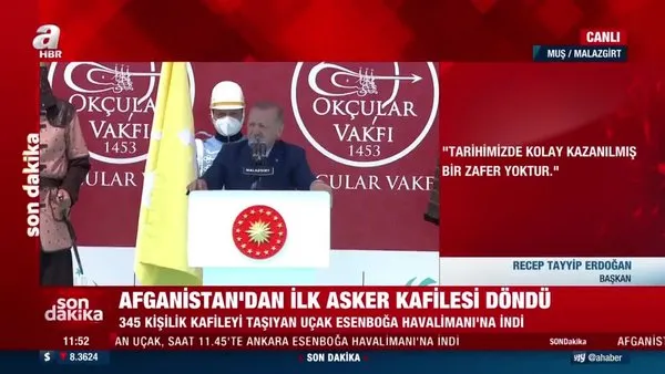 Başkan Erdoğan'dan Malazgirt'te tarihi sözler: Anadolu'nun sıfır noktasından bir kez daha söz veriyoruz...