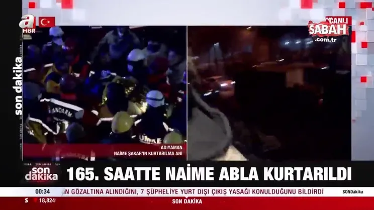 165'inci saatte Naime abla kurtarıldı | Video