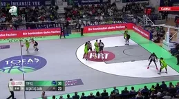 TOFAŞ 53-48 Beşiktaş GAİN 2. Periyot Sonucu