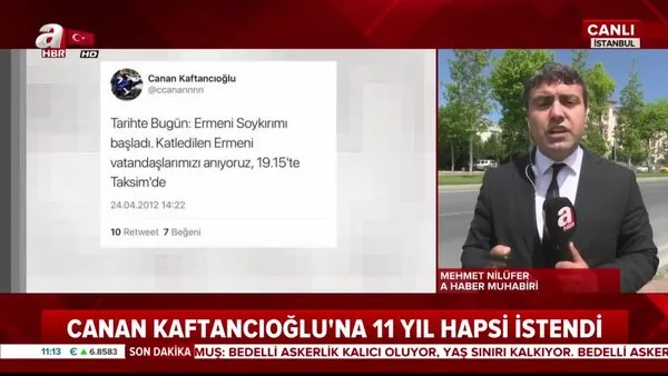 CHP İl Başkanı Canan Kaftancıoğlu hakkında 11 yıla kadar hapis istendi