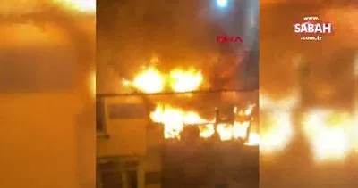 Beykoz’da 2 katlı binada çıkan yangın korkuttu | Video