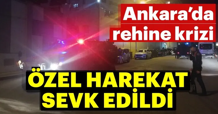 Son dakika: Ankara’da bir kişi eşini pompalı tüfekle rehin aldı