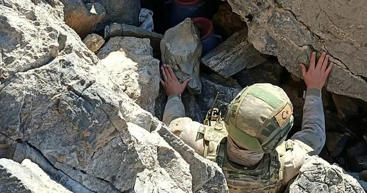 Bitlis’te PKK’lı teröristlere ait patlayıcı ve yaşam malzemeleri bulundu