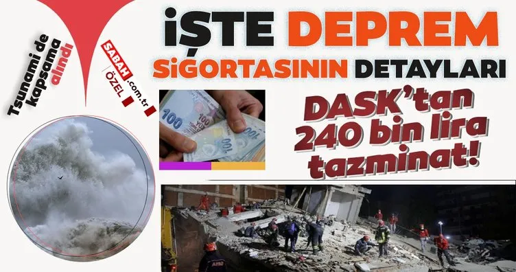 Tsunami de kapsama alındı: DASK’tan 240 bin lira tazminat! İşte deprem sigortasının detayları...