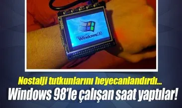 Windows 98’le çalışan saat yaptılar!