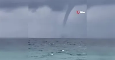 Antalya’da oluşan hortum kamerada | Video