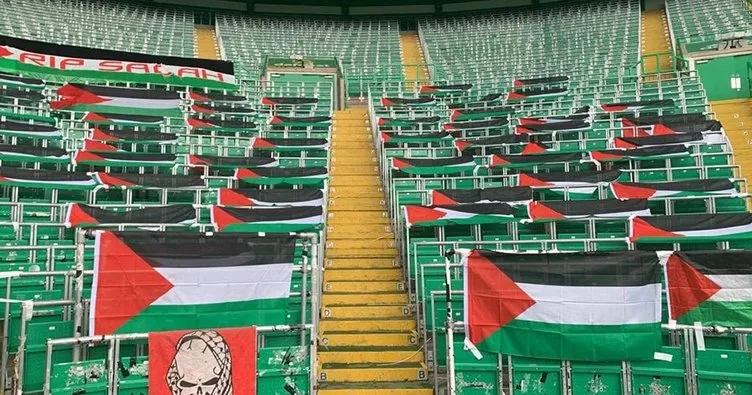 Celtic taraftarının Filistin isyanı!