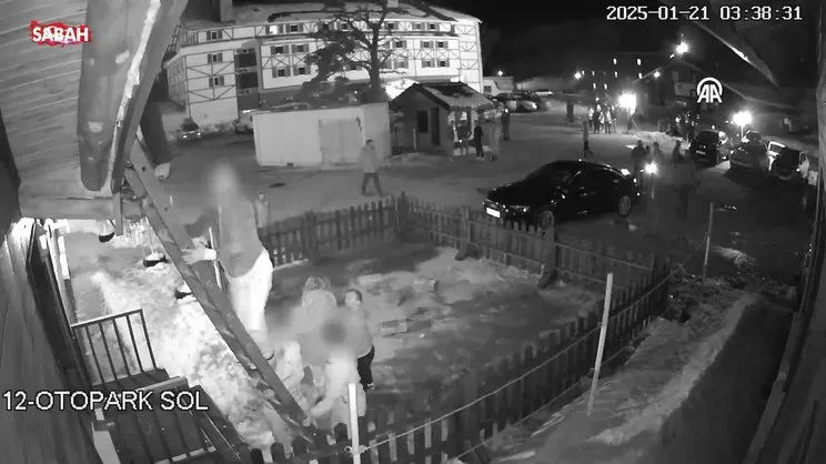 Kartalkaya'daki Grand Kartal Otel yangınından yeni görüntüler