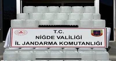 Niğde'de sahte alkol operasyonu #nigde