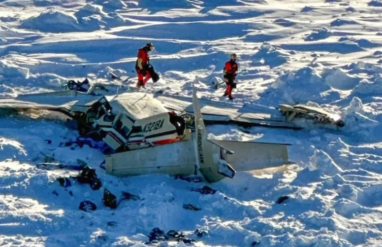 ABD’de kaybolan uçak buza çakıldı! Yetkililer duyurdu: Kurtulan yok