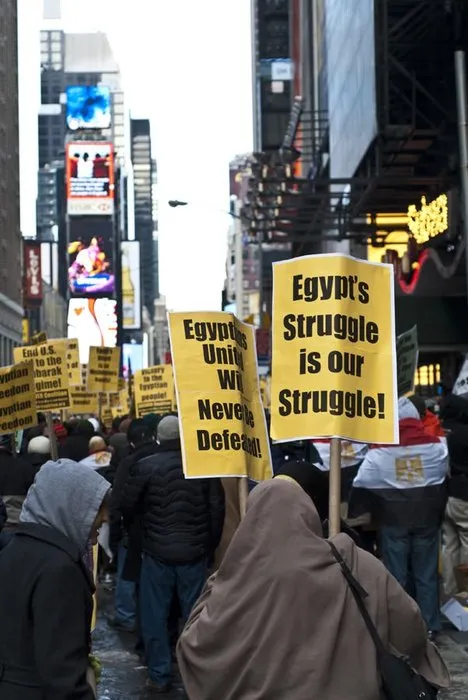 Times Meydanında Tahrir’e destek