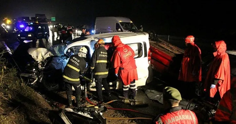 Anadolu Otoyolu’ndaki zincirleme trafik kazası