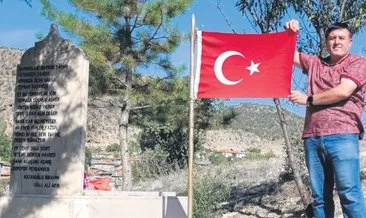 Kendini şehitlere adadı