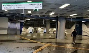 Mecidiyeköy- Mahmutbey metro hattında arıza istasyon kapattı
