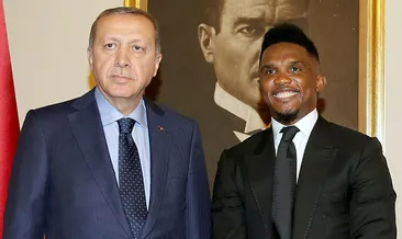 Samuel Eto’o Cumhurbaşkanı Erdoğan’ı yakından tanıyorum