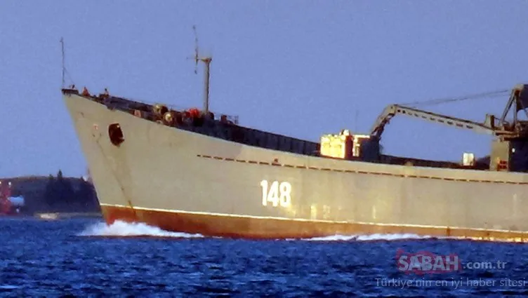 Rus savaş gemisi ’Orsk’ Çanakkale Boğazı’ndan geçti