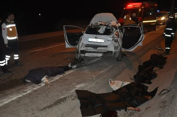 Bursa'da feci kaza: 4 ölü,1 ağır yaralı