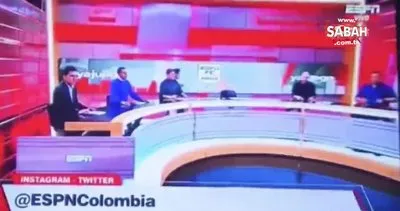 Kolombiya’da canlı yayında ’dev ekran’ kazası | Video