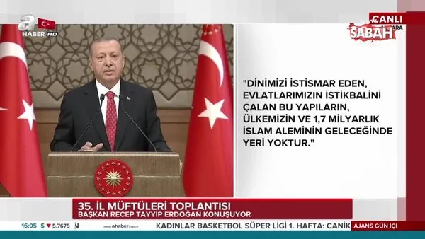 Cumhurbaşkanı Erdoğan'dan önemli uyarı 