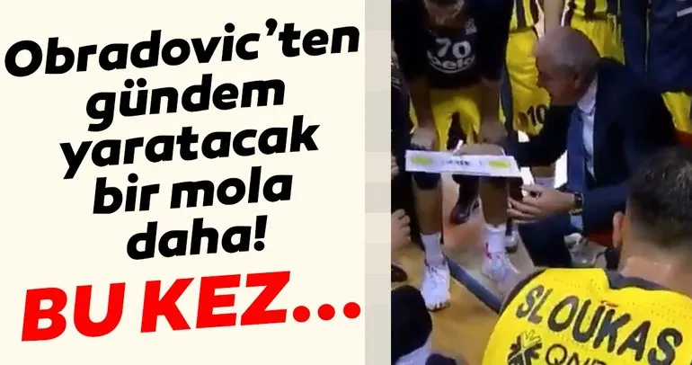 Fenerbahçe Beko başantrenörü Zeljko Obradoviç’ten gündem yaratacak bir mola daha! Bu kez...