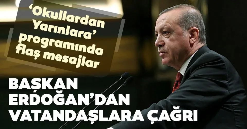 Cumhurbaskani Erdogan Dan Derslik Ve Okul Yapimi Icin Bagis Cagrisi