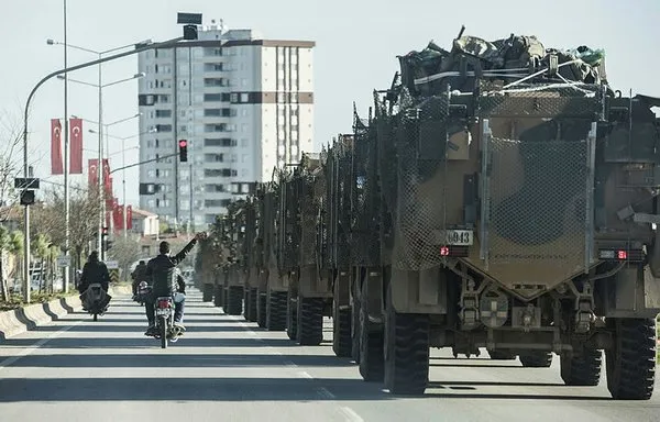 50 'Kirpi' Afrin'e doğru gidiyor