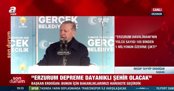 Başkan Erdoğan’dan Erzurum mitinginde önemli açıklamalar | Video