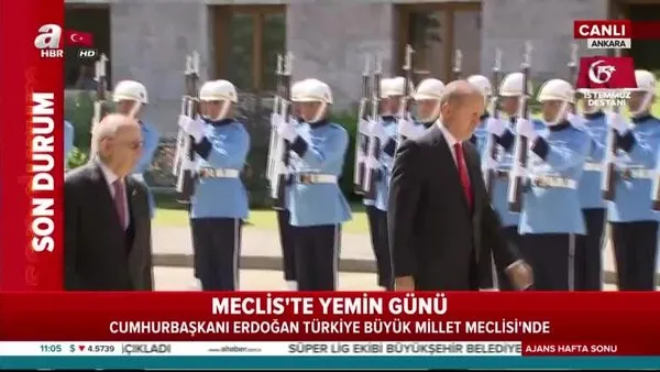 Cumhurbaşkanı Erdoğan Türkiye Büyük Millet Meclisi'ne geldi