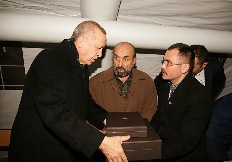 Cumhurbaşkanı Erdoğan'dan şehit ailesine taziye ziyareti - 1
