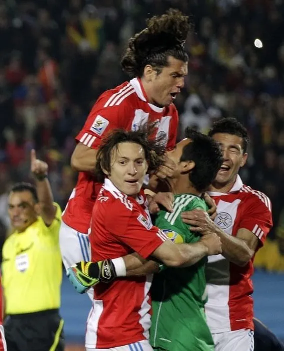 İspanya-Paraguay maçından kareler