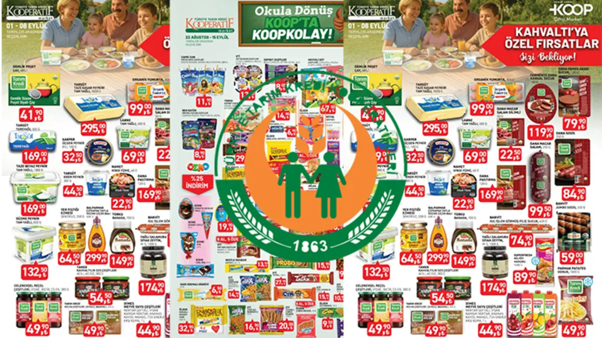 TARIM KREDİ AKTÜEL SATIŞTA! Tereyağı, organik yumu…