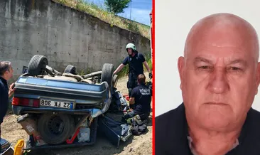 Tekirdağ’da otomobil 3 metrelik menfeze uçtu: Sürücü hayatını kaybetti