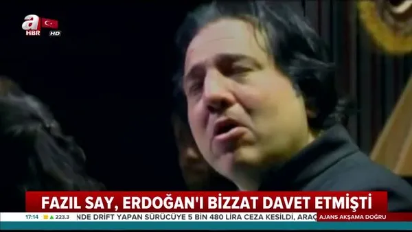 Cumhurbaşkanı Erdoğan Fazıl Say'ın konserine gidecek