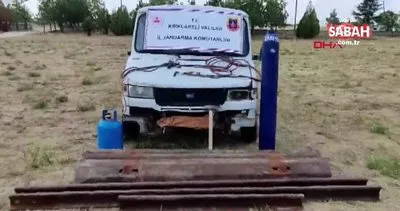 Kırklareli’de tren rayı hırsızlığına 5 gözaltı | Video
