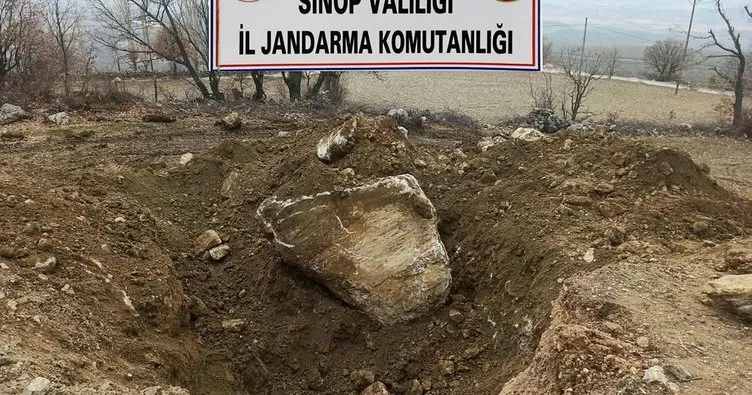 Sinop’ta izinsiz kazı operasyonu! İki şüpheli yakalandı