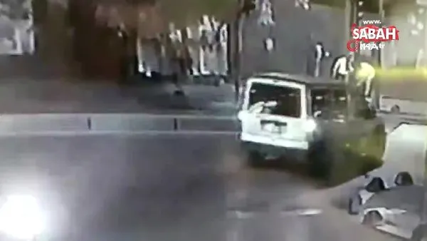Yabancı uyruklu şahsın sokak ortasında vurulma anı kamerada | Video