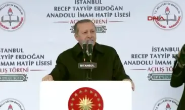 Cumhurbaşkanı Erdoğan, mezun olduğu okulda konuştu