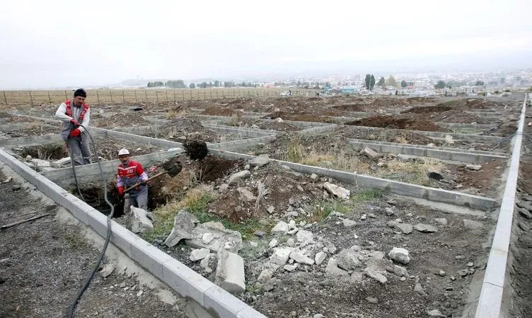 Erzurum’da bin kişilik mezar yeri açtılar.