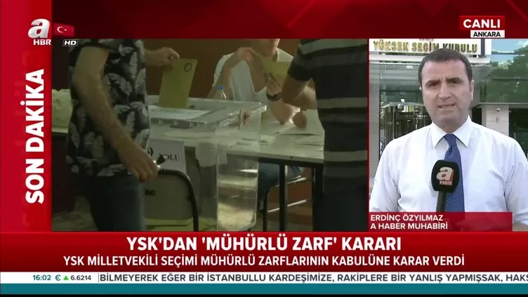 YSK mühür kararını verdi!
