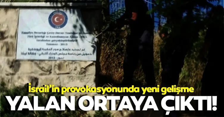 İsrail'in TİKA tabelası izinsiz asıldı iddiası yalan çıktı