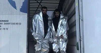 Gümrük kapısında üzerleri folyo ile sarılı 2 kaçak göçmen yakalandı
