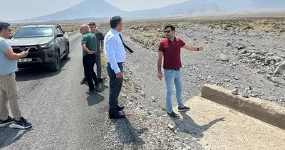 Ağrı Dağı'nın güvenlik yolunda üçüncü etap çalışmaları sürüyor #igdir