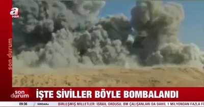 Savaş bölgesinden yeni görüntü! Gazze’deki siviller İsrail tarafından böyle bombalandı | Video